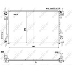  radiatorius, variklio aušinimas <small>EASY FIT</small>