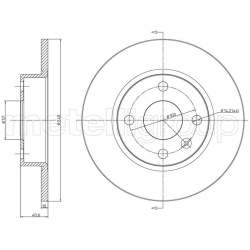  stabdžių diskas (1vnt)