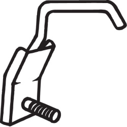  laikiklis, išmetimo sistema