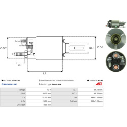  solenoidinis jungiklis, starteris <small>AS</small>