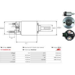  solenoidinis jungiklis, starteris <small>AS</small>