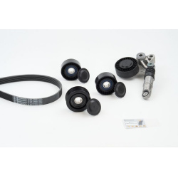  V formos rumbuotas diržas, komplektas