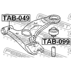  valdymo svirties/išilginių svirčių įvorė