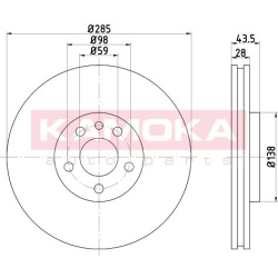  stabdžių diskas (1vnt)