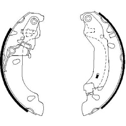 stabdžių trinkelių komplektas  stabdžių trinkelių komplektas
