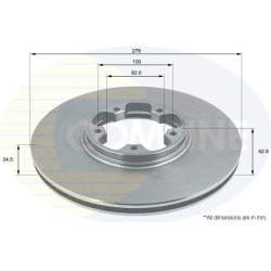  stabdžių diskas (1vnt) <small>Comline</small>