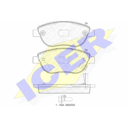 stabdžių trinkelių rinkinys, diskinis stabdys  stabdžių trinkelių rinkinys, diskinis stabdys