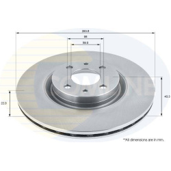  stabdžių diskas (1vnt) <small>Comline</small>