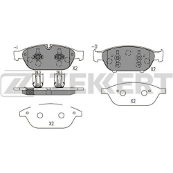  stabdžių trinkelių rinkinys, diskinis stabdys <small>COTEC</small>