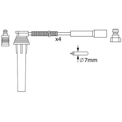  uždegimo laido komplektas