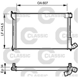  radiatorius, variklio aušinimas <small>VALEO CLASSIC</small>
