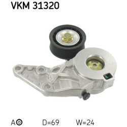  diržo įtempiklis, V formos rumbuotas diržas