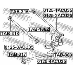 valdymo svirties/išilginių svirčių įvorė  valdymo svirties/išilginių svirčių įvorė