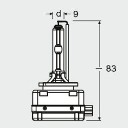  lemputė, priekinis žibintas <small>XENARC® ORIGINAL</small>