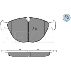  stabdžių trinkelių rinkinys, diskinis stabdys <small>MEYLE-PD: Advanced performance and design.</small>