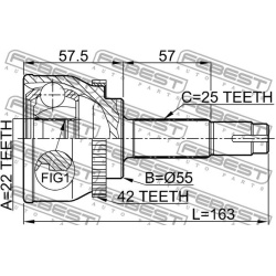  jungčių komplektas, kardaninis velenas