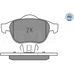  stabdžių trinkelių rinkinys, diskinis stabdys <small>MEYLE-PD: Advanced performance and design.</small>