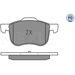  stabdžių trinkelių rinkinys, diskinis stabdys <small>MEYLE-PD: Advanced performance and design.</small>