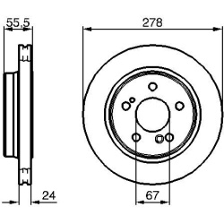  stabdžių diskas (1vnt)
