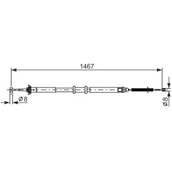  trosas, stovėjimo stabdys