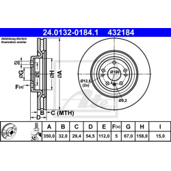  stabdžių diskas (1vnt)