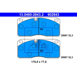  stabdžių trinkelių rinkinys, diskinis stabdys