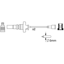 uždegimo laido komplektas  uždegimo laido komplektas
