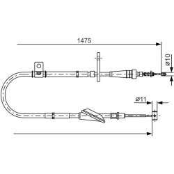  trosas, stovėjimo stabdys
