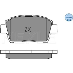  stabdžių trinkelių rinkinys, diskinis stabdys <small>MEYLE-ORIGINAL: True to OE.</small>
