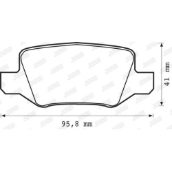  stabdžių trinkelių rinkinys, diskinis stabdys