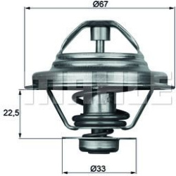  termostatas, aušinimo skystis <small>BEHR</small>