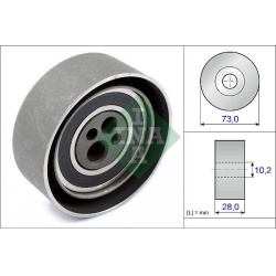  įtempiklio skriemulys, paskirstymo diržas