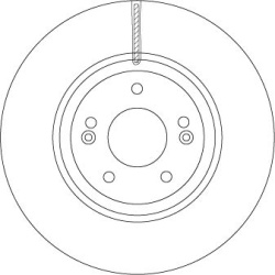  stabdžių diskas (1vnt) <small>TRW SINGLE</small>