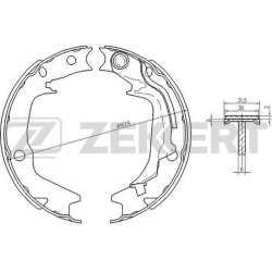  stabdžių trinkelių komplektas