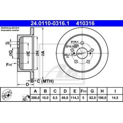 stabdžių diskas (1vnt)  stabdžių diskas (1vnt)