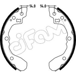  stabdžių trinkelių komplektas