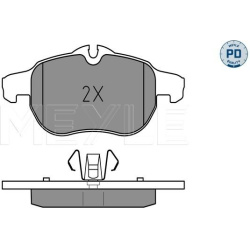  stabdžių trinkelių rinkinys, diskinis stabdys <small>MEYLE-PD: Advanced performance and design.</small>