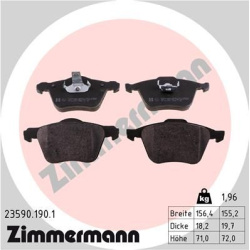  stabdžių trinkelių rinkinys, diskinis stabdys