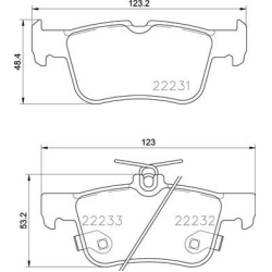  stabdžių trinkelių rinkinys, diskinis stabdys <small>PRIME LINE</small>