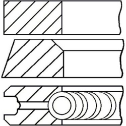  stūmoklio žiedų komplektas
