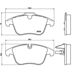  stabdžių trinkelių rinkinys, diskinis stabdys <small>PRIME LINE</small>