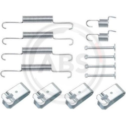  priedų komplektas, stovėjimo stabdžių trinkelės