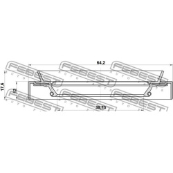  sandariklis, kardaninis velenas