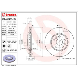  stabdžių diskas (1vnt) <small>PRIME LINE - UV Coated</small>