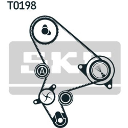  vandens siurblio ir paskirstymo diržo komplektas