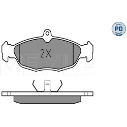 stabdžių trinkelių rinkinys, diskinis stabdys <small>MEYLE-PD: Advanced performance and design.</small>