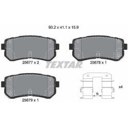  stabdžių trinkelių rinkinys, diskinis stabdys <small>Q+</small>