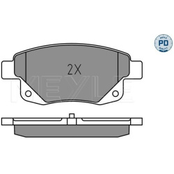  stabdžių trinkelių rinkinys, diskinis stabdys <small>MEYLE-PD: Advanced performance and design.</small>