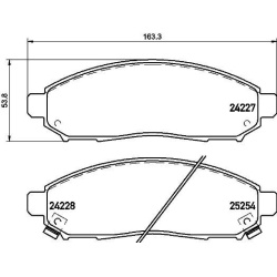 stabdžių trinkelių rinkinys, diskinis stabdys <small>PRIME LINE</small>