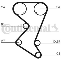  vandens siurblio ir paskirstymo diržo komplektas